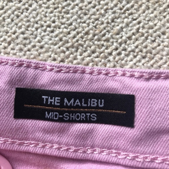 Vigoss Girls The Malibu Mid Shorts Embroidered Floral Pink Denim Cut Off Size 14 - Picture 8 of 9